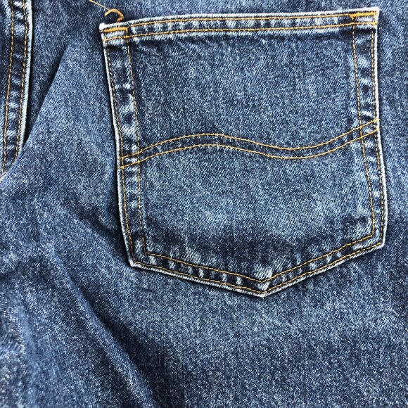 Lee Mens Jeans 38x32 Relaxed Fit Blue Denim Classic Casual Straight Leg Cotton - Picture 11 of 14